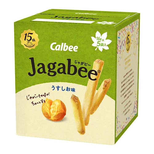 CALBEE卡乐比  Jagabee淡盐味马铃薯土豆薯条 16g*5袋